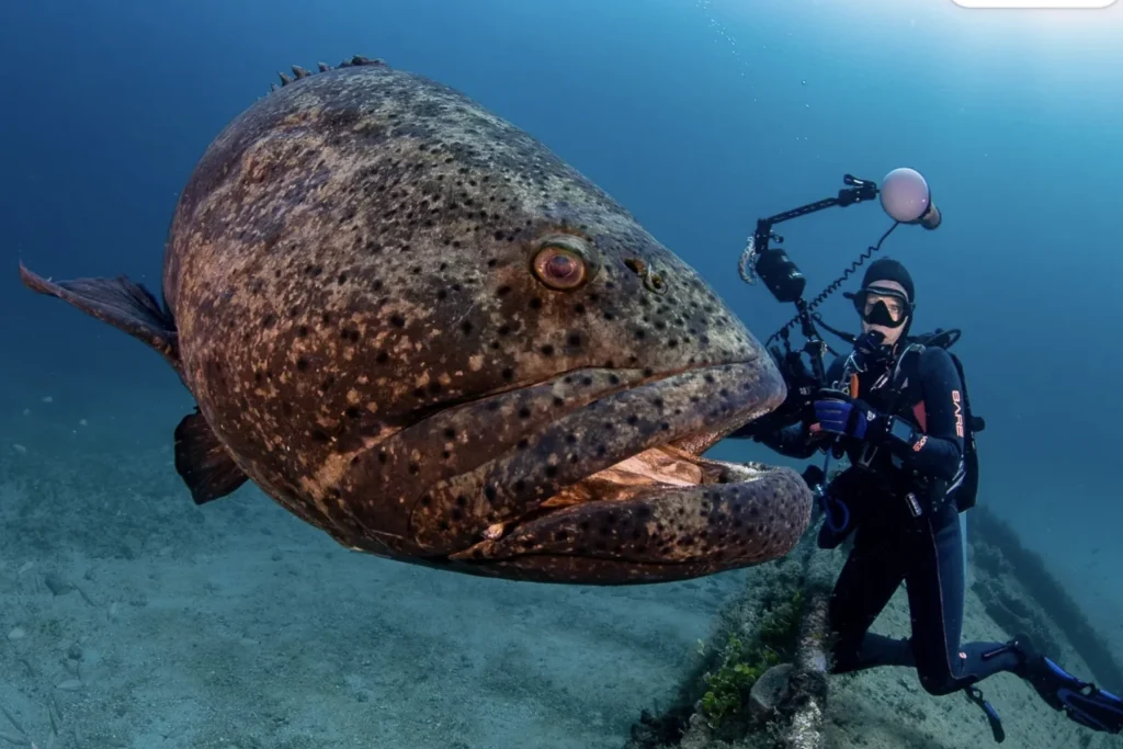 Grouper Fish under sea