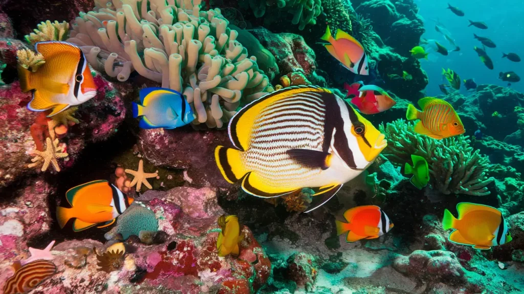 fish in a home aquarium